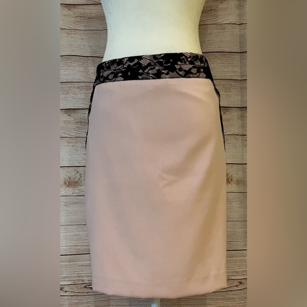 The Limited Sz 10 Lace Trim Pencil Skirt